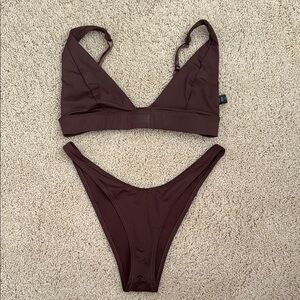 Brown Bikini Set